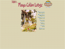 Tablet Screenshot of playacolanlodge.com.pe